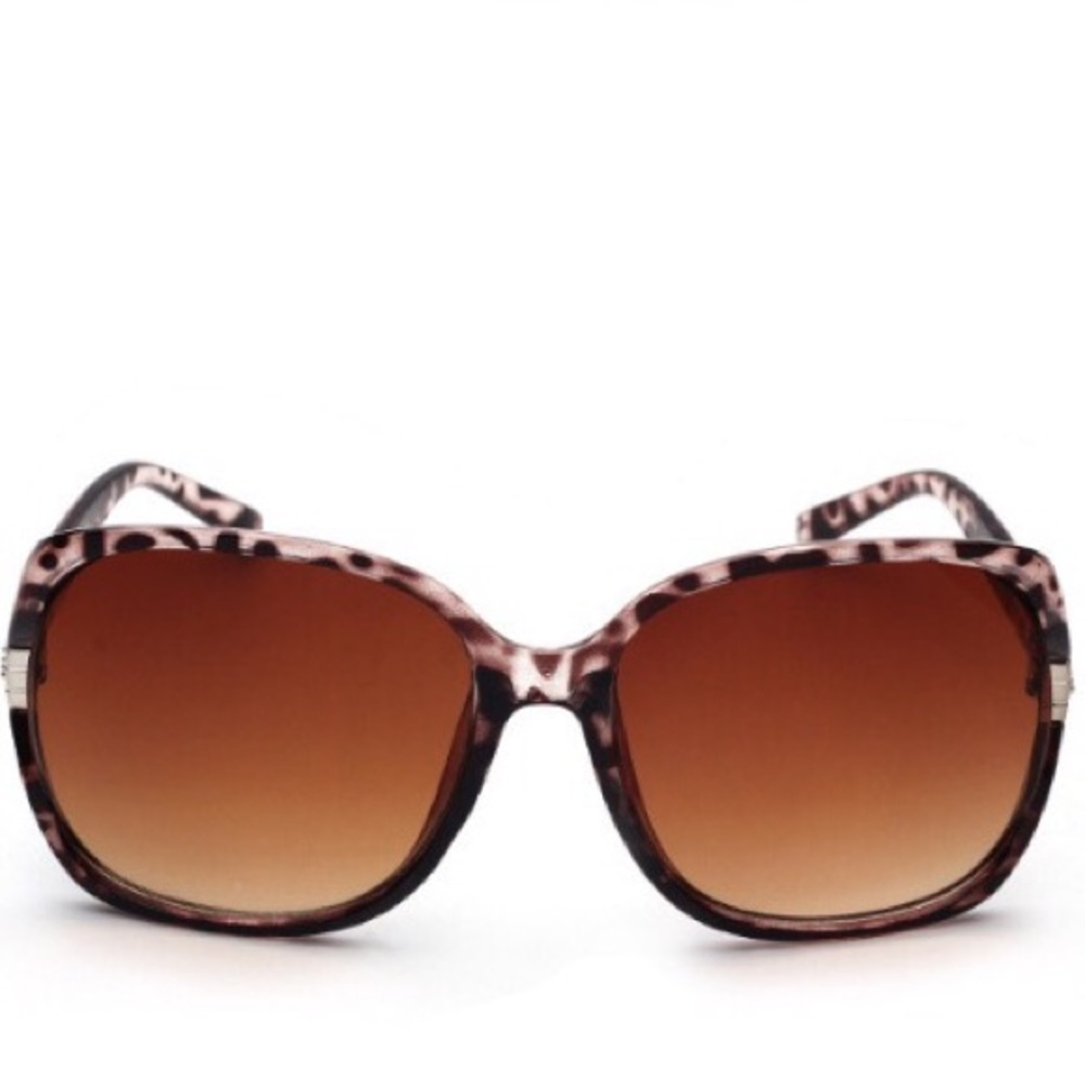 Women Leopard Print Sunglasses with Rhinestone - Picture 4 of 4