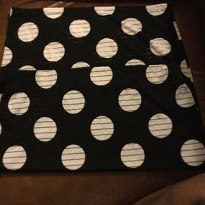 Polka-dot pencil skirt