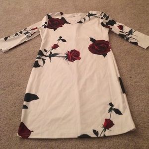 Rose Print Dress
