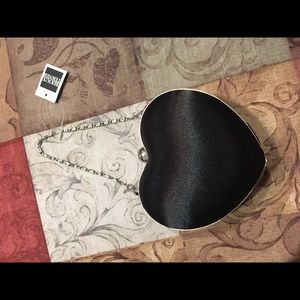 NWT Bijoux Terner black heart purse