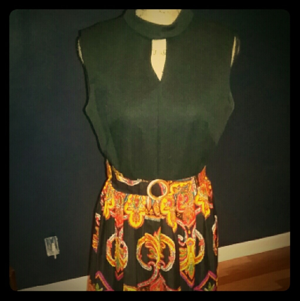 VINTAGE 1960's Floor Length Dress