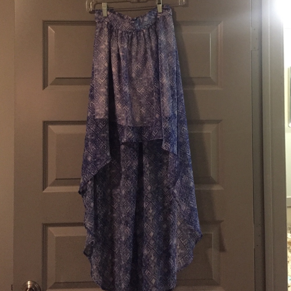 Blue skirt