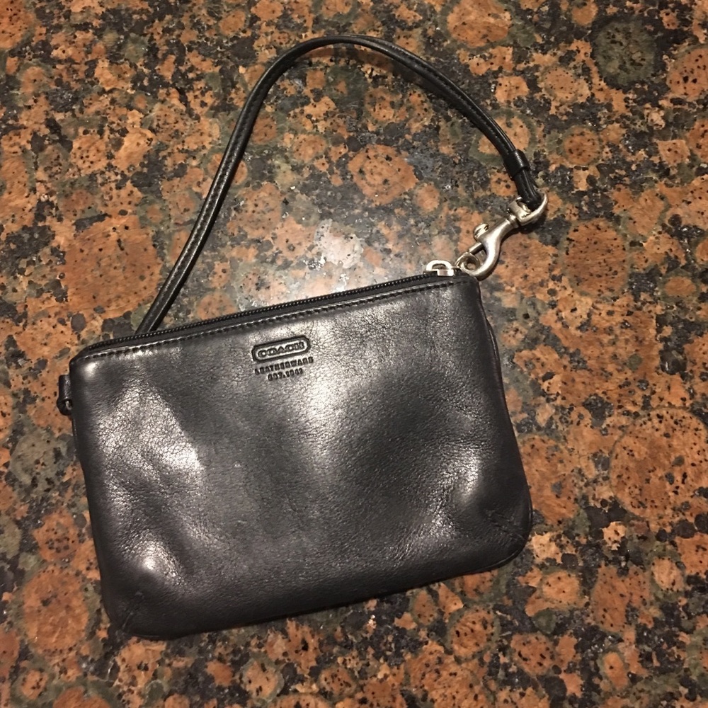 black Coach wristlet