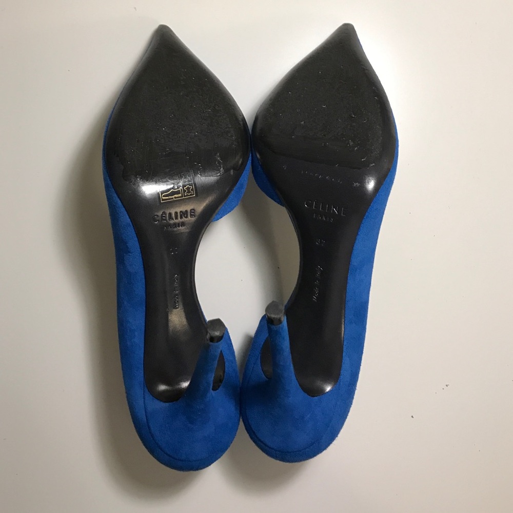 Celine Suede Half d'Orsay in Cobalt Blue - Picture 4 of 4