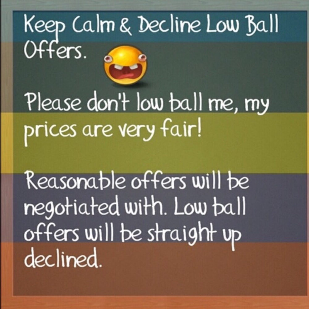 Reasonable offers accepted