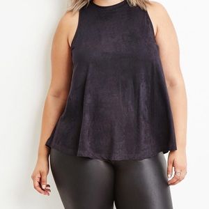 Forever 21 Plus Faux Suede Top