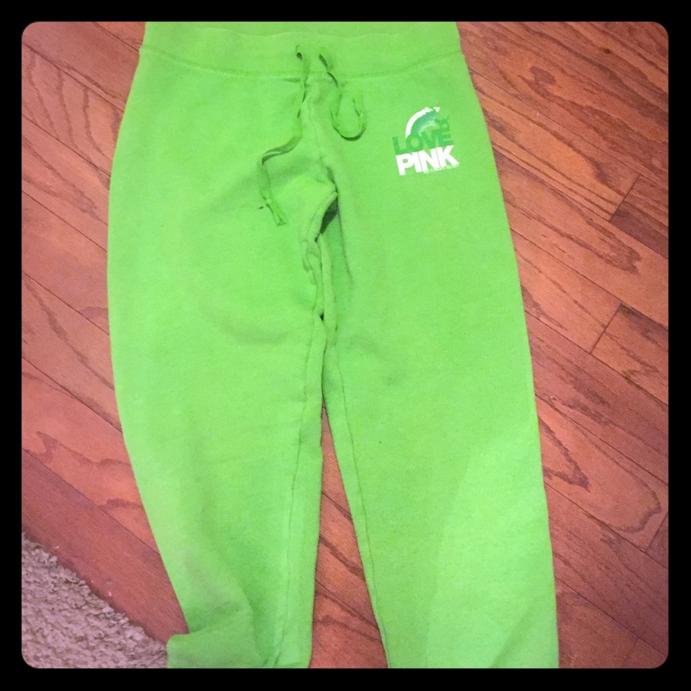 Victoria secret pink crop drawstring pants