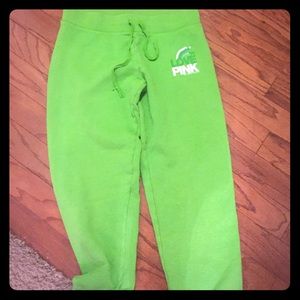 Victoria secret pink crop drawstring pants