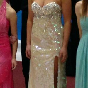 Iridescent prom dress
