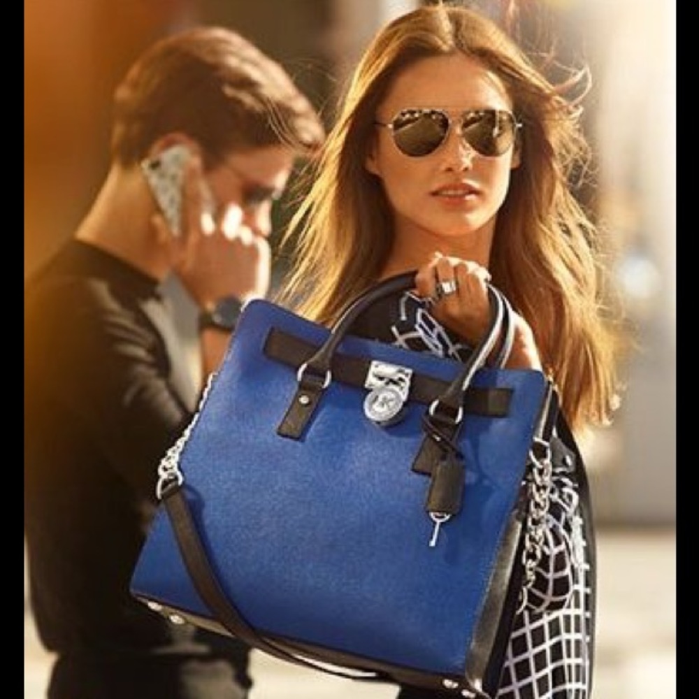 Michael Kors large Hamilton Saffiano leather bag