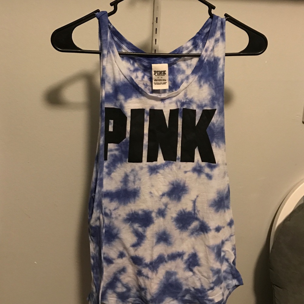 Vs Pink tie dye tank