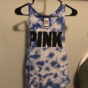 Vs Pink tie dye tank