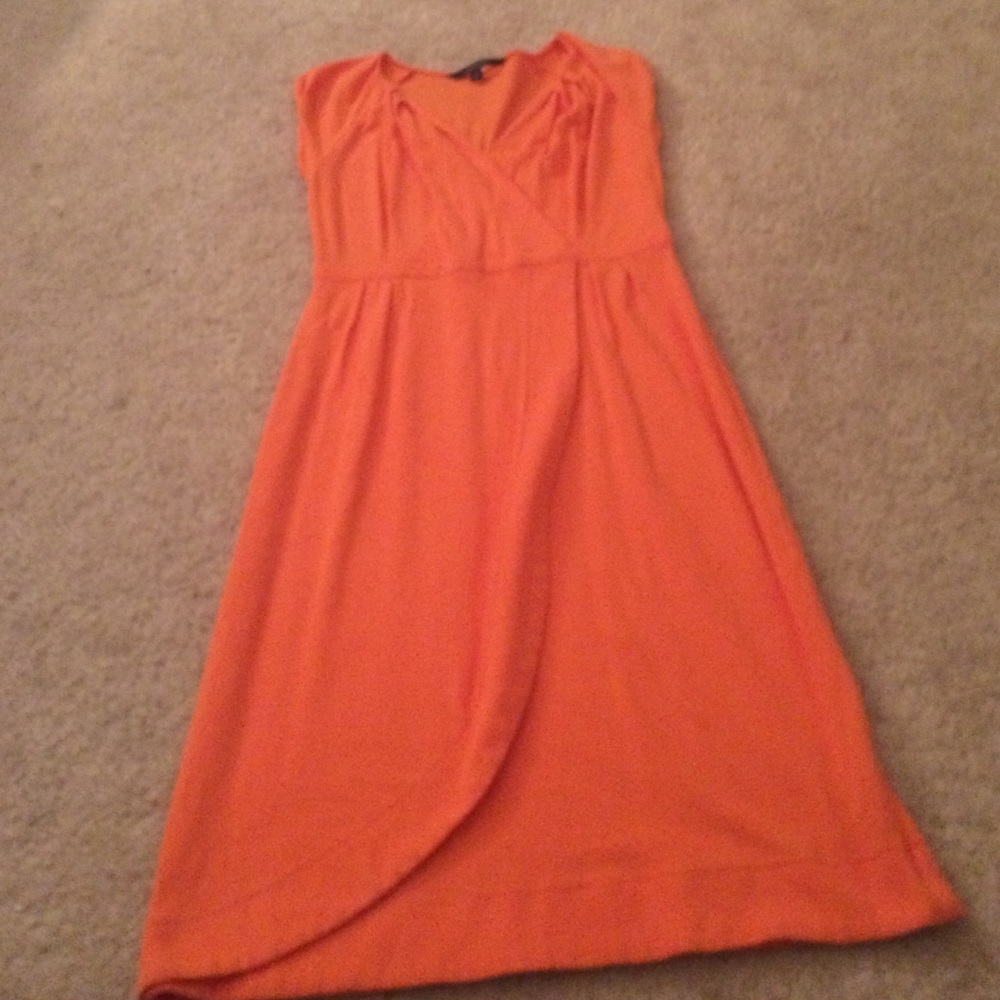 Tangerine Wrap Dress