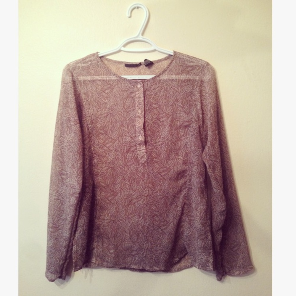 Feather Patterned Blouse 🍂🍃