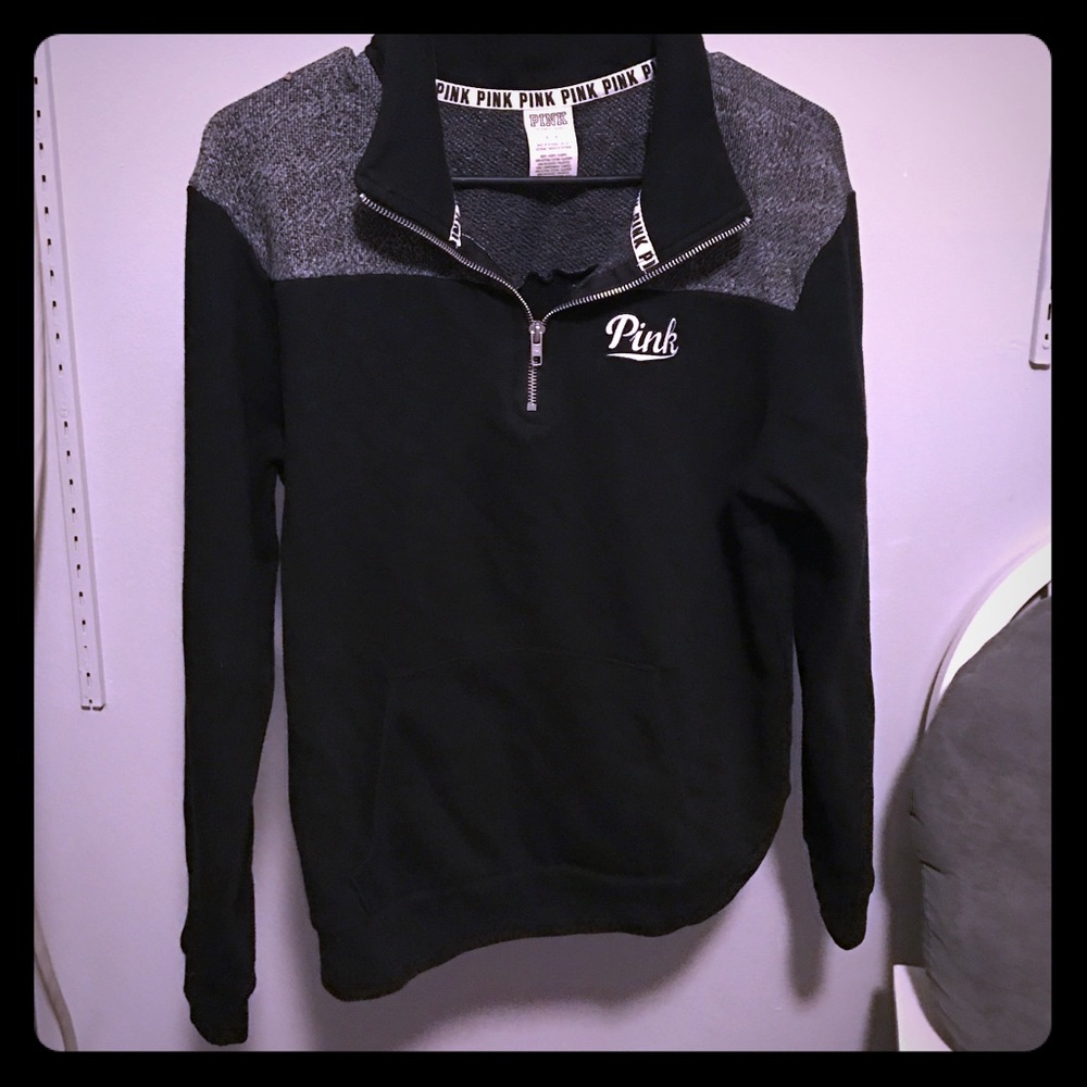 Vs Pink half zip sweatshirt