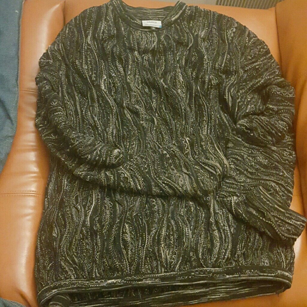 Coogi Sweater Black Grey