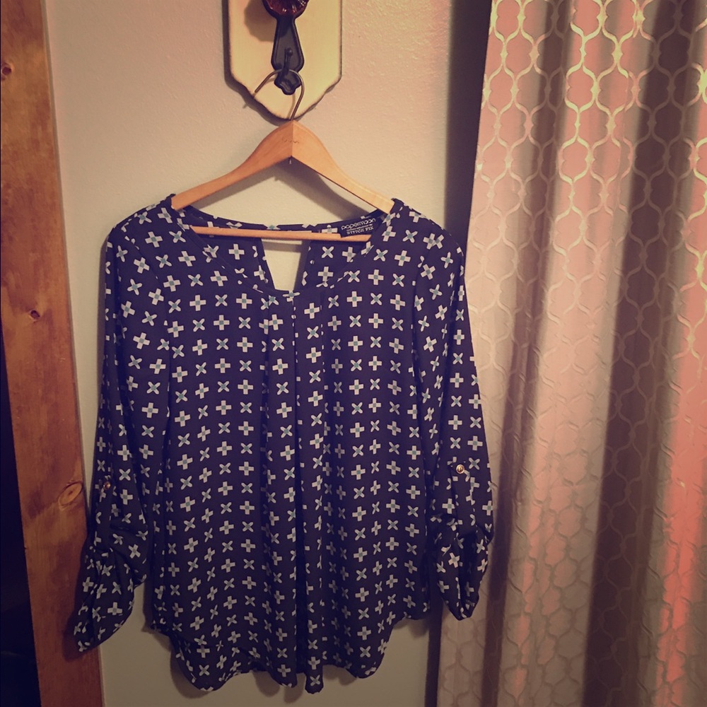 Paper moon for Stichfix rayon blend blouse