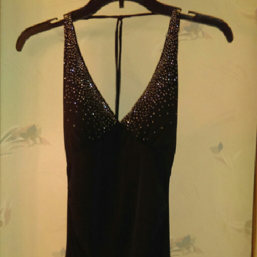 Ruby Rox Black Halter Dress