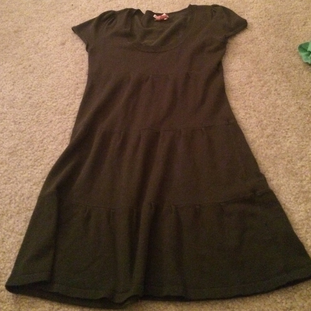 Olive Green Sweater Dress
