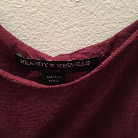 Brandy Melville maroon tank - Picture 2 of 2