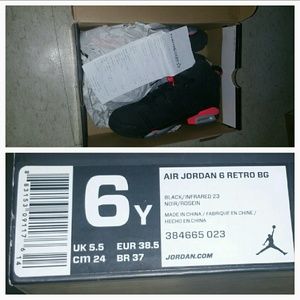 Jordan 6 GS size 6