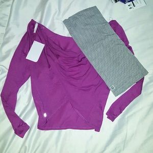 Fabletics wrap tunic scarf combo size Medium