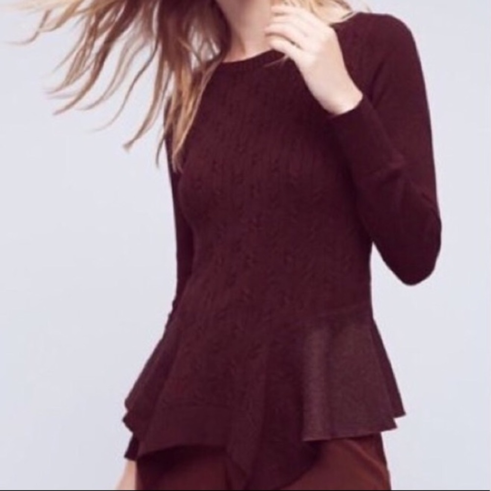Anthropologie Audrey Peplum blouse - Picture 4 of 8