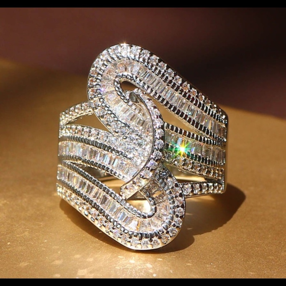 925 silver white sapphire