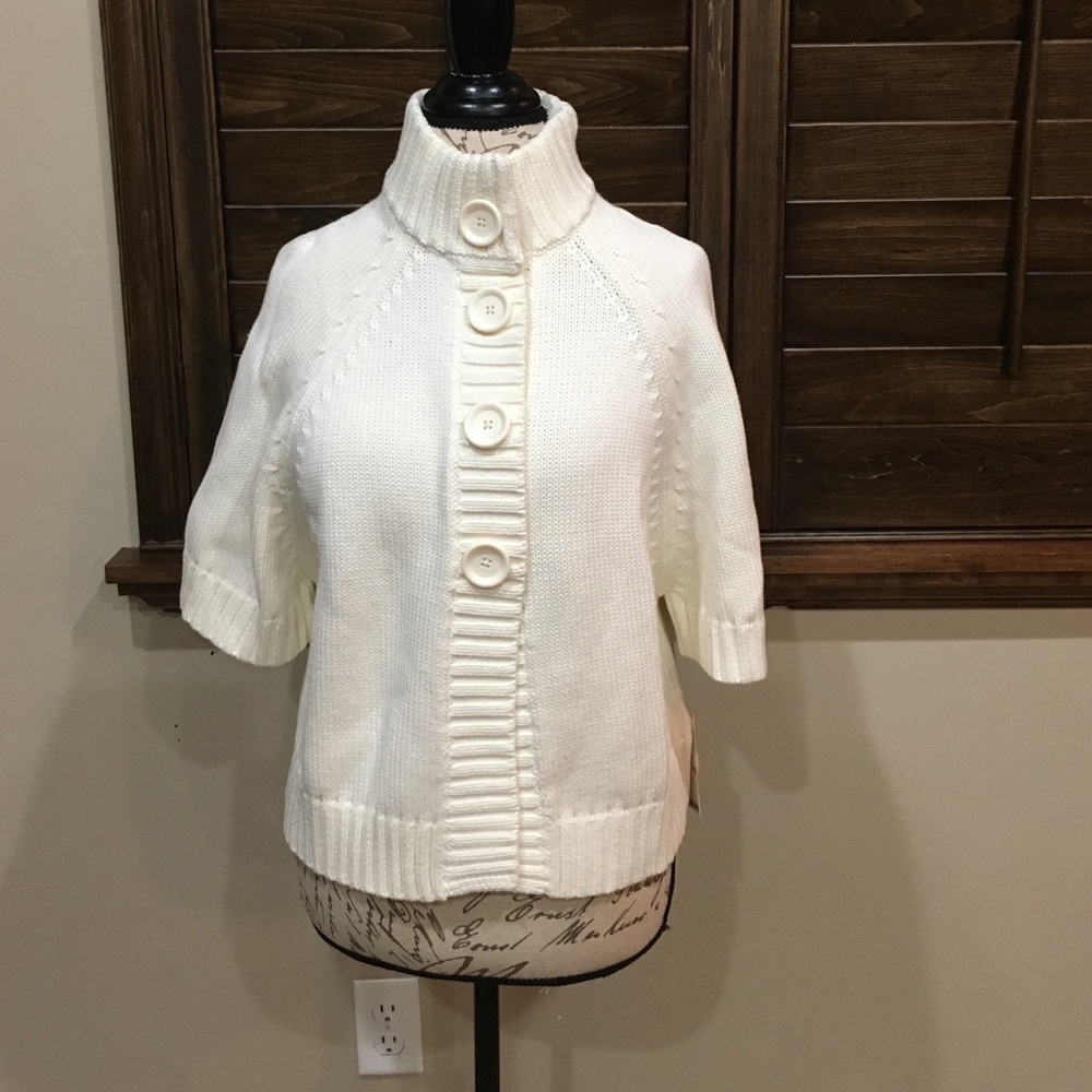 Michael Kors cropped,short sleeves sweater