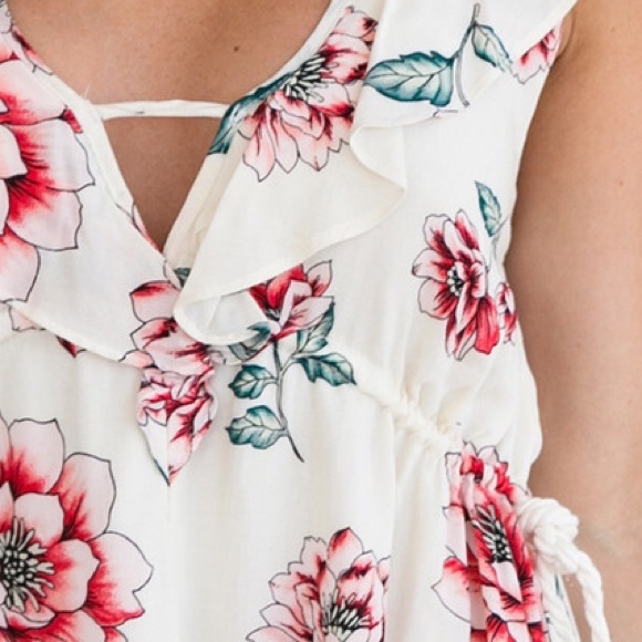 LAST 1 (LRG) CHARMED Dress - Cream - Picture 6 of 6