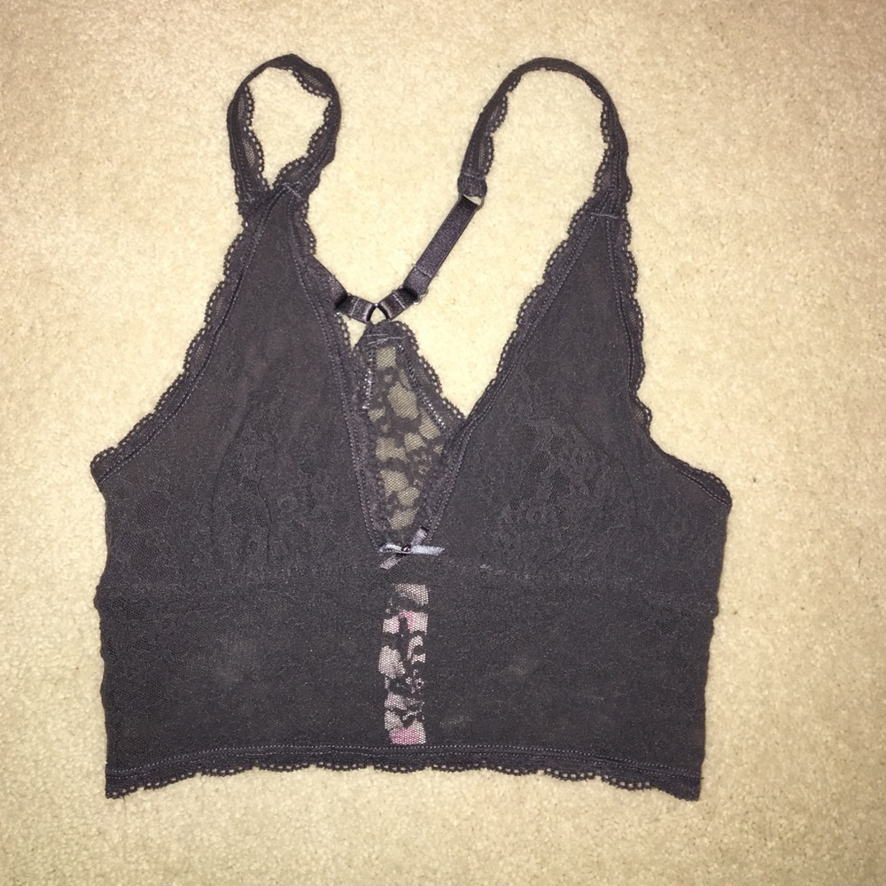 Long line racerback lace bralette