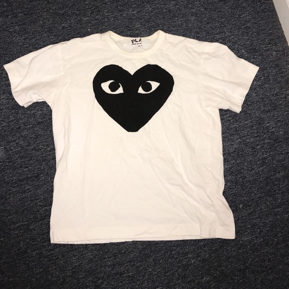 Comme des garcon 'play' heart t-shirt