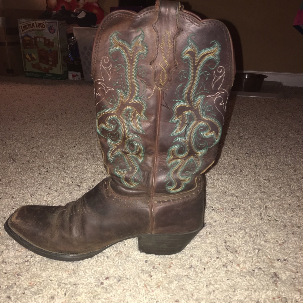 Women's Size 8 1/2 Justin Cowboy Boots