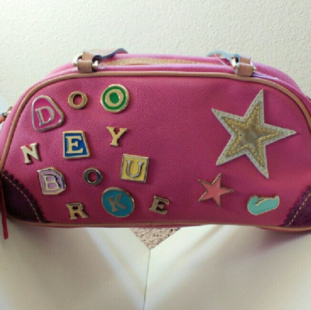 SOLD-Dooney & Bourke Letter Charm Shoulder Bag