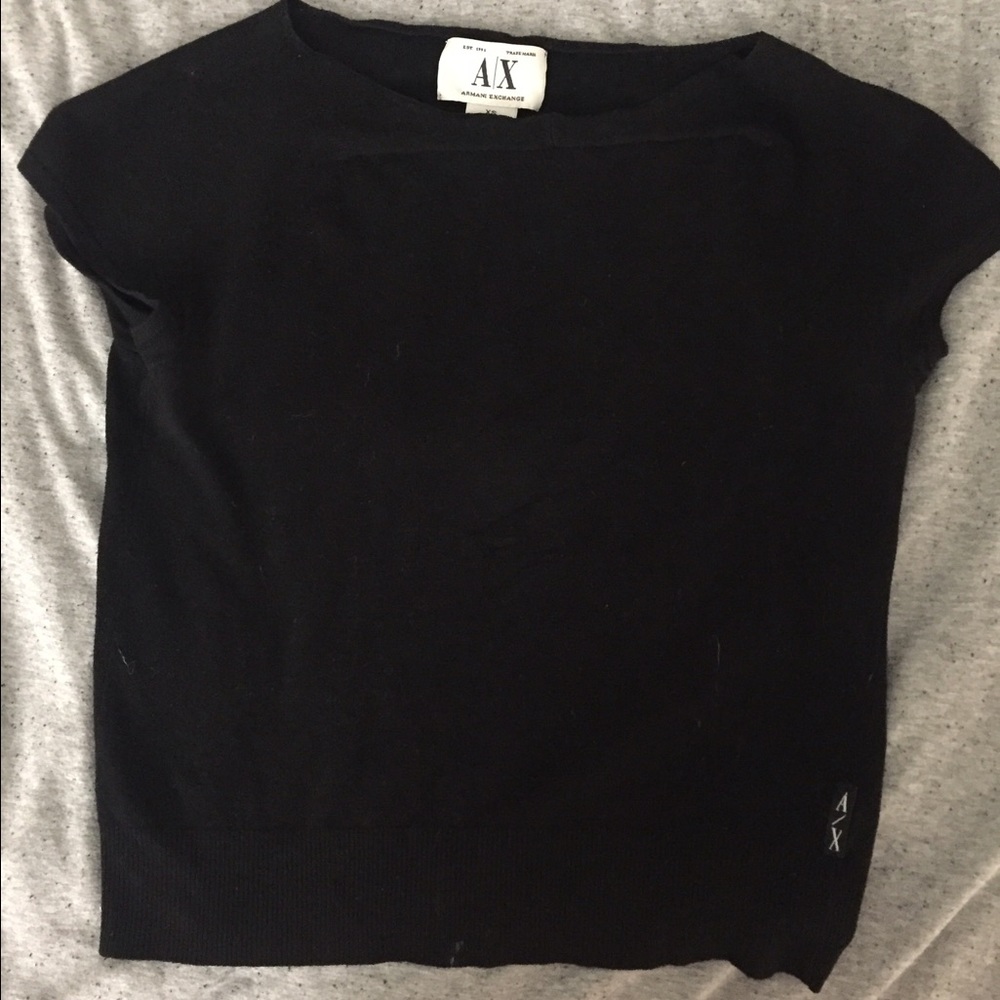 Black Armani Exchange Short Sleeve Shirt