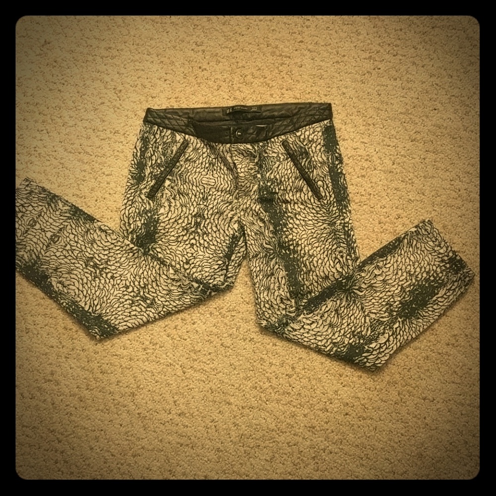 Zara trafaluc print pants