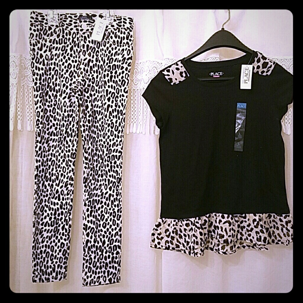 Children's Place outfit Jeggins and top