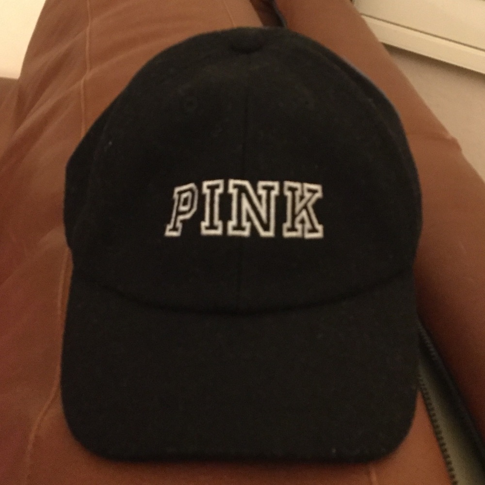 BNWT Black Victoria's Secret PINK Baseball Hat