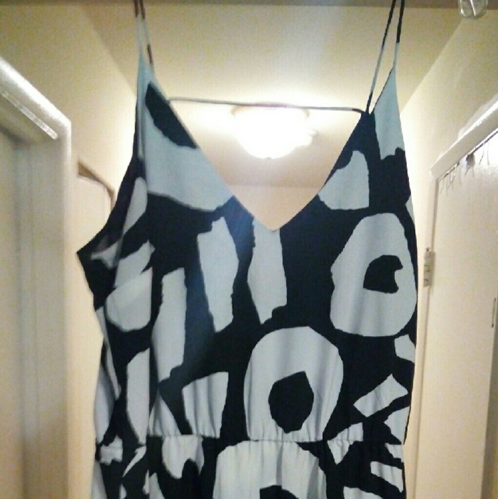 $$DROP$$ Ann Taylor Loft navy/white dress sz 14