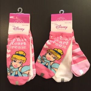 ❤️NEW DISNEY Girls Kids Princess Socks  Sz 4-6.5❤️