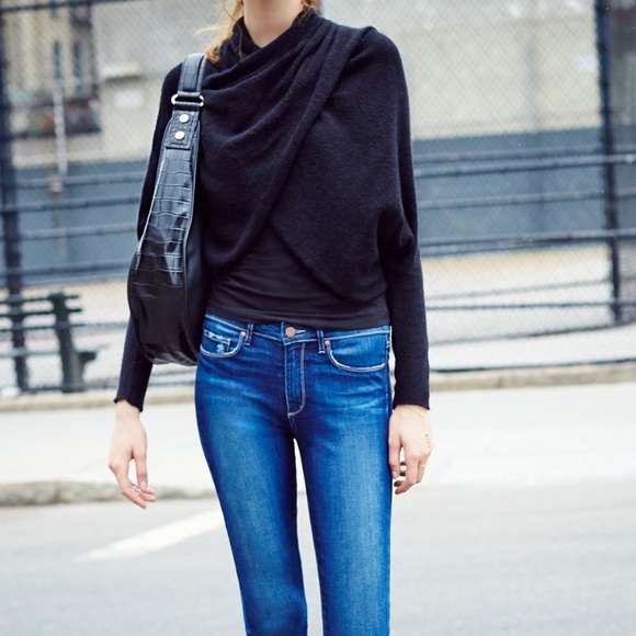 ⛔️💔SOLD💔⛔️Free People "Sugar" Faux Wrap Sweater - Picture 3 of 6