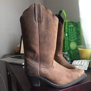 Genuine leather cowgirl boots size 7.5