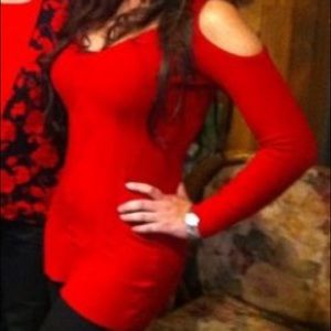 Cold Shoulder Bodycon Tunic