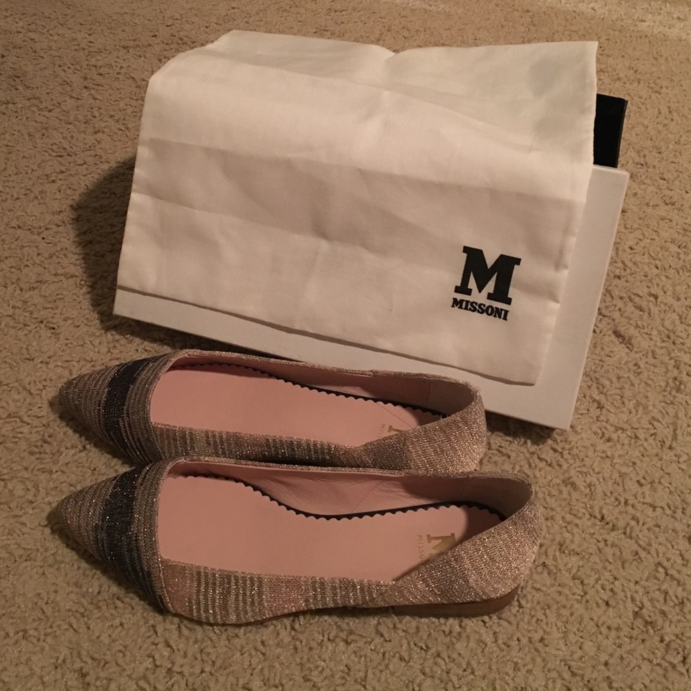 M MISSONI Ballet Pointed Flats