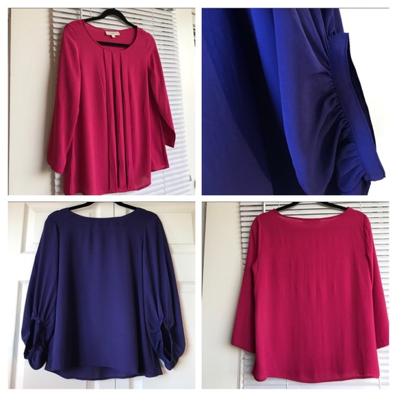 2/$12 LOFT Jewel tone Blouses - Picture 1 of 3