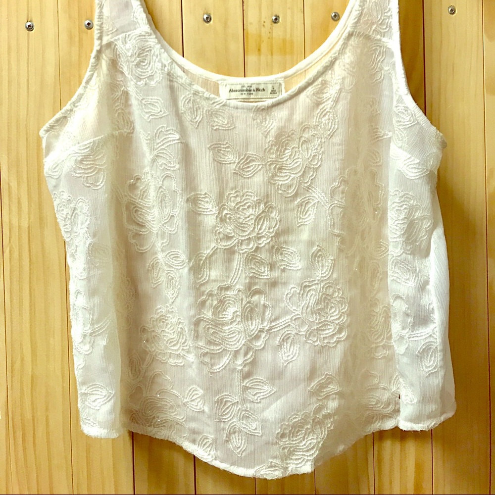 Abercrombie white tank.
