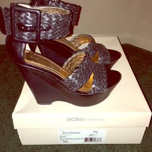 BCBGeneration black wedge sandal