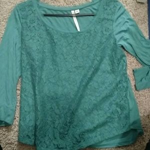*LAST CHANCE* LC Lauren Conrad Green/Teal Shirt