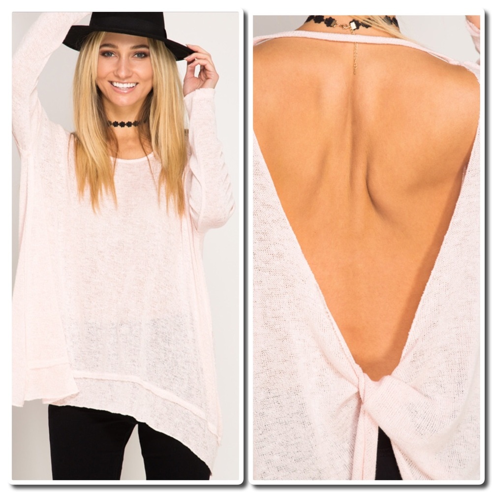 Pullover Top with twisted open Back - Picture 2 of 4