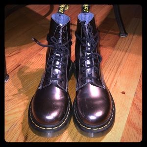 metallic dr martens
